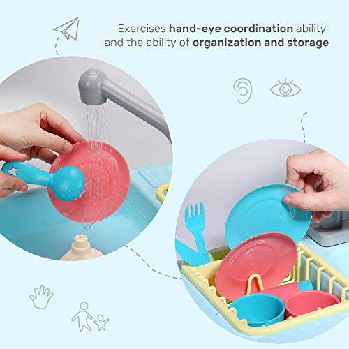 Color Changing Kitchen Sink Toys with Running Water Y7770