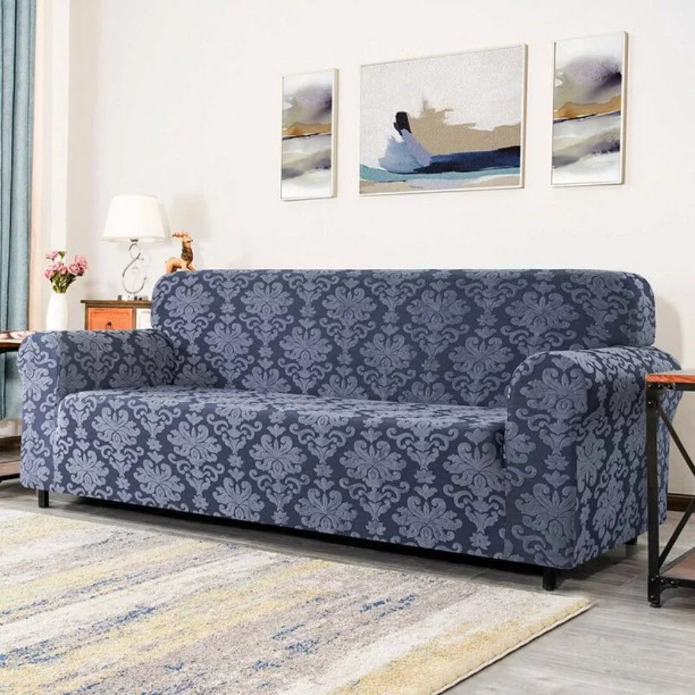 Jacquard Damask Stretch Sofa Cover Loveseat A771