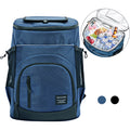 Blue Sandproof Water-Resistant Cooler Backpack Q425003
