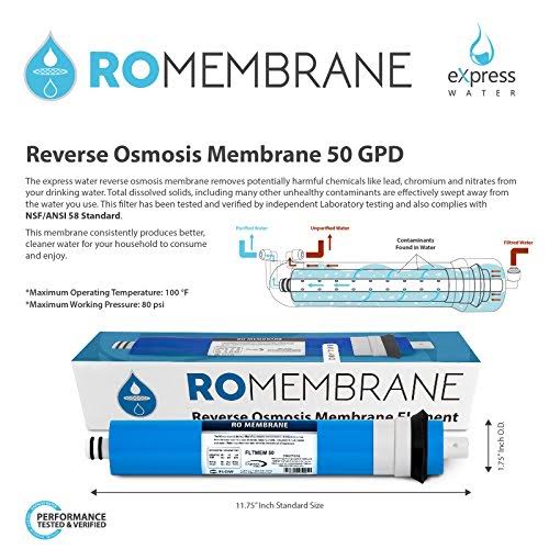 23 Filters with 50 GPD RO Membrane Replacement Filter Set T418996